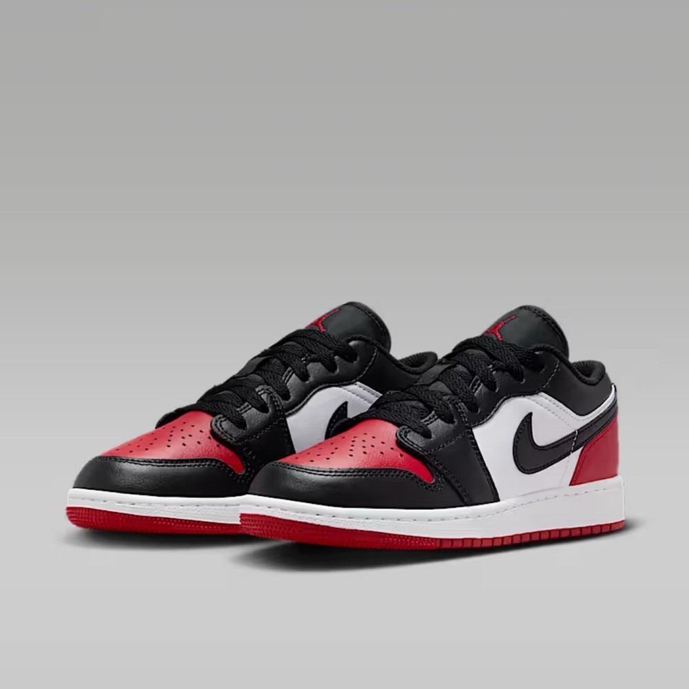 Nike Black, White, and Red Low-Top Sneakers.